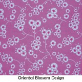 Oriental Blossom Design Fabric